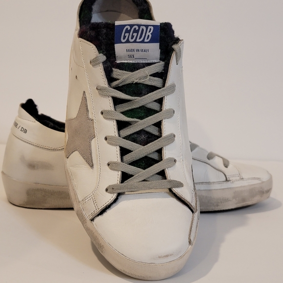 Golden Goose Sneakers womens or mens size 40 Superstar white wool liner thermal - Picture 11 of 15